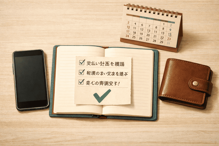 スマホ決済の選択肢を整理し、無理のない支払い計画を立てるイメージ