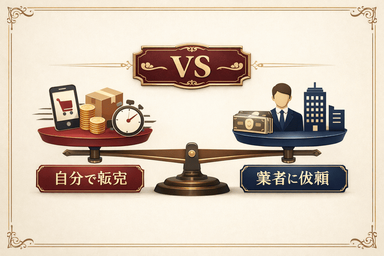 自力での換金と専門業者利用の違いを比較